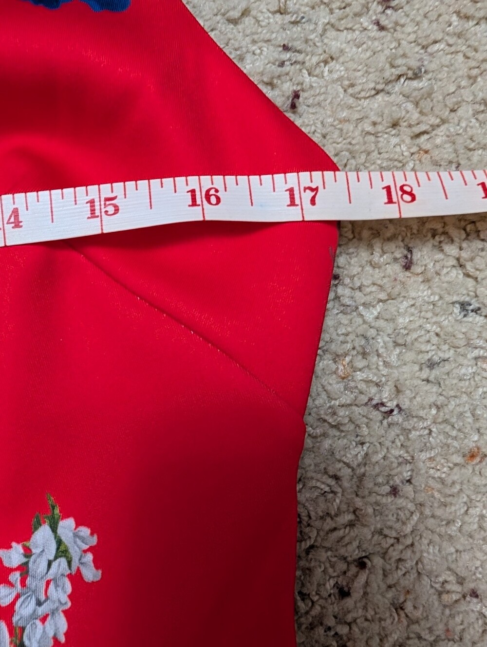 Ted Baker Red Floral Skater Swing Dress sz 3/US 8 - Picture 7 of 10